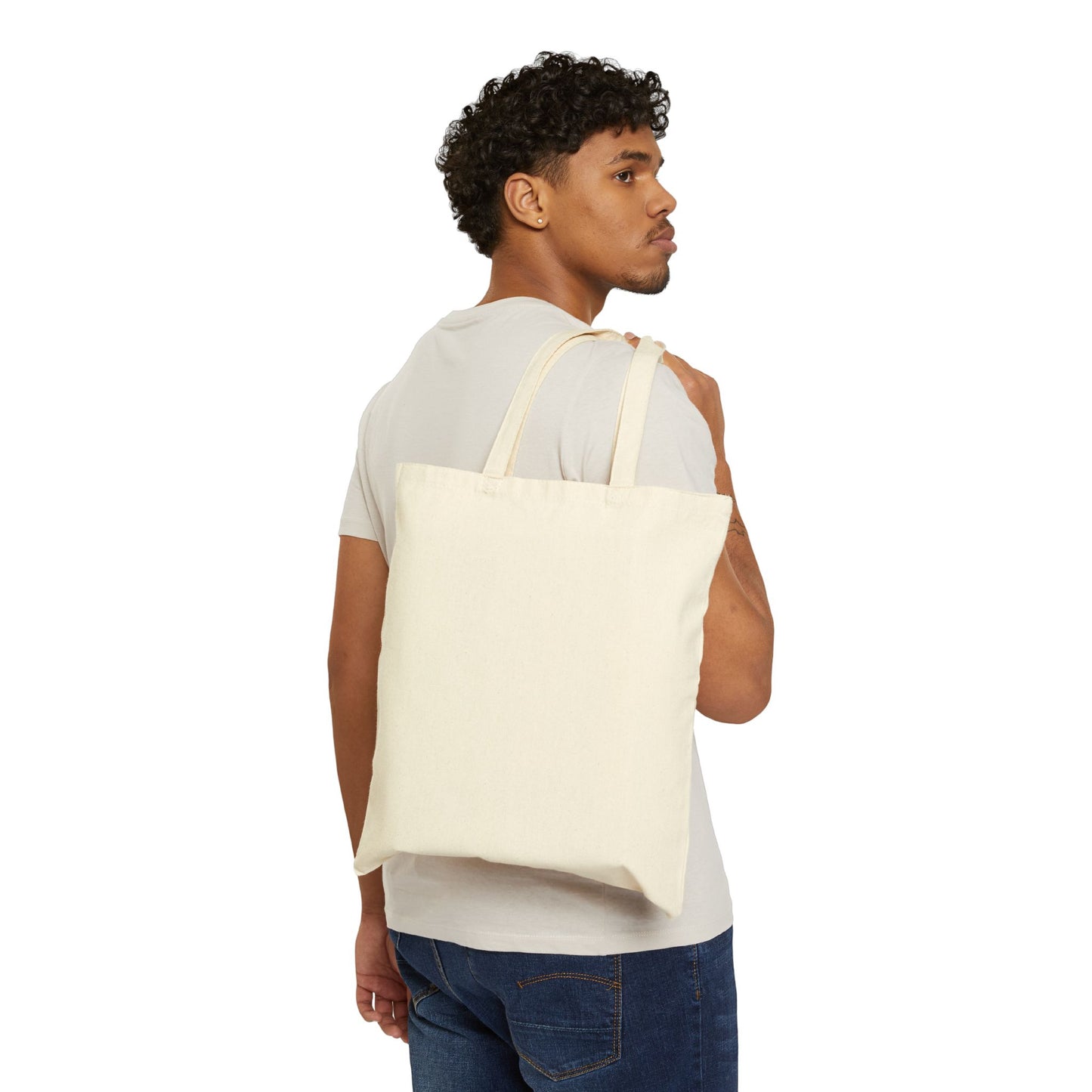 Tote Bag — “SlayWay” Retro Script Cotton Canvas Shopper