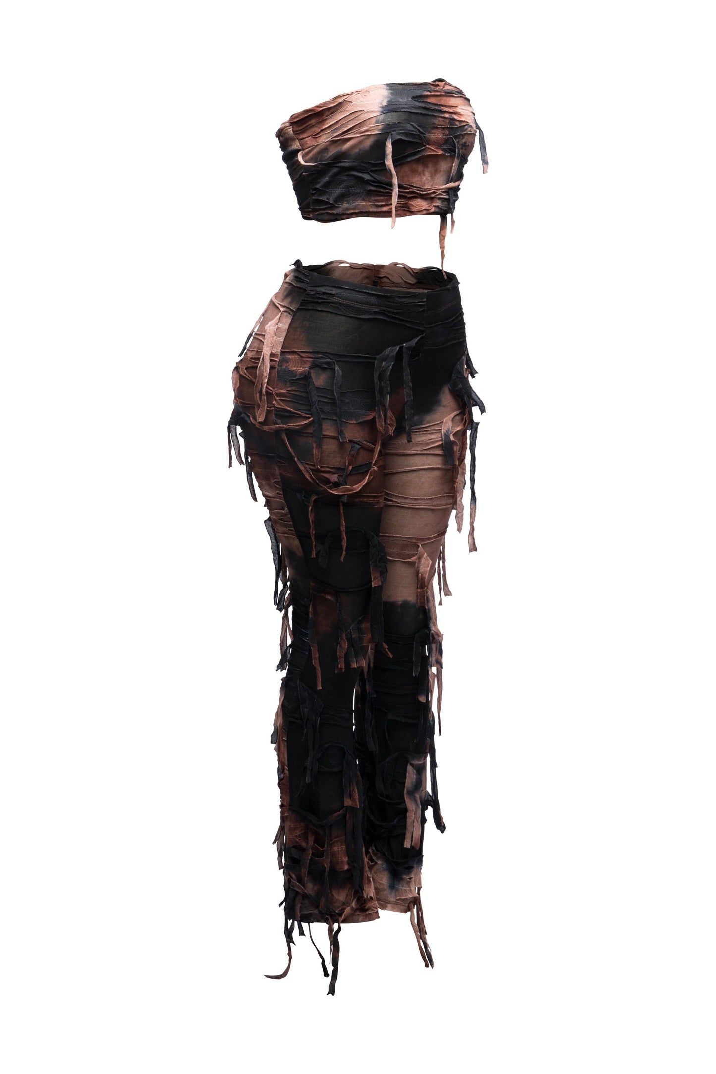 Distressed Tube-Top Summer Set