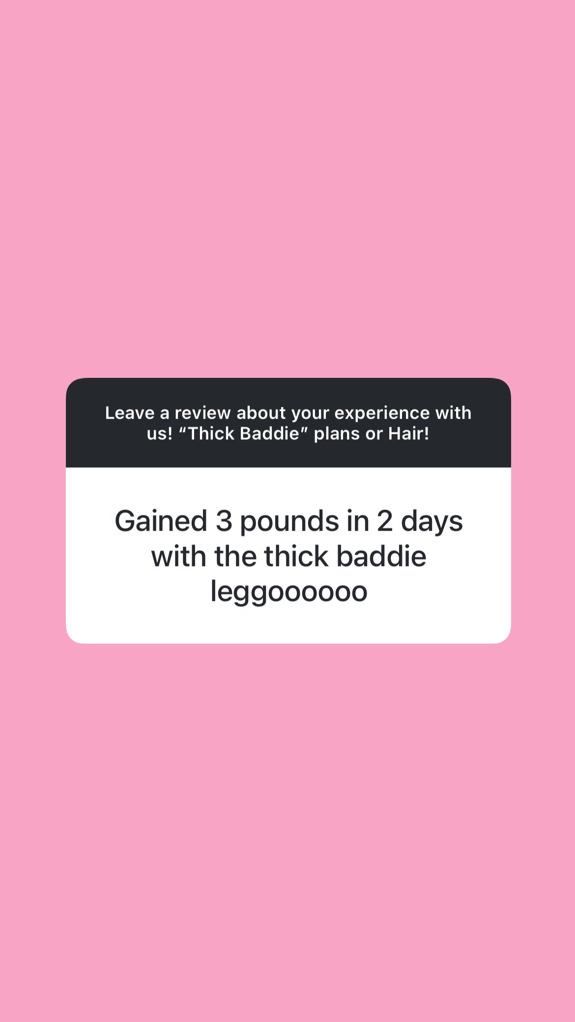 Thee “Thick Baddie” Weight Gain Plan