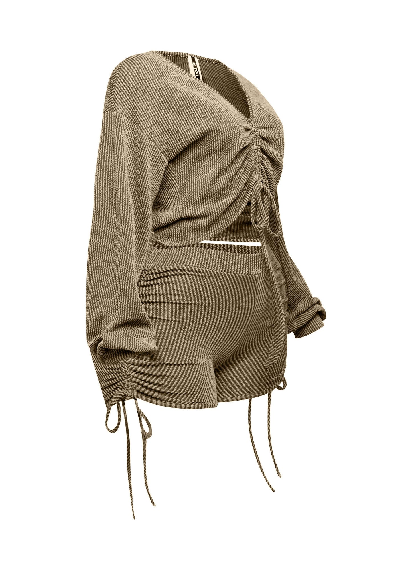 Ruched Drawstring Summer Set