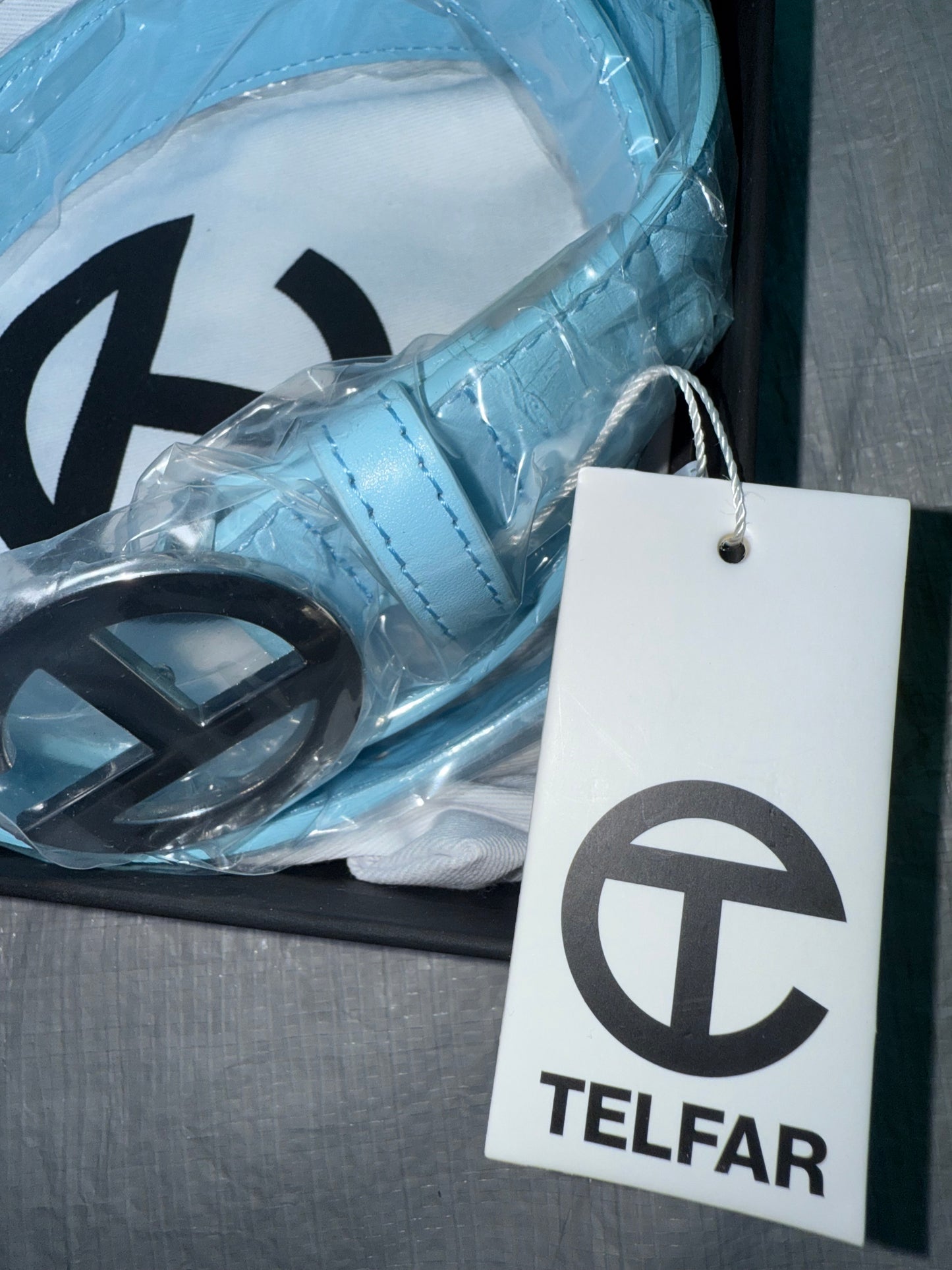 Telfar Pool Blue Belt