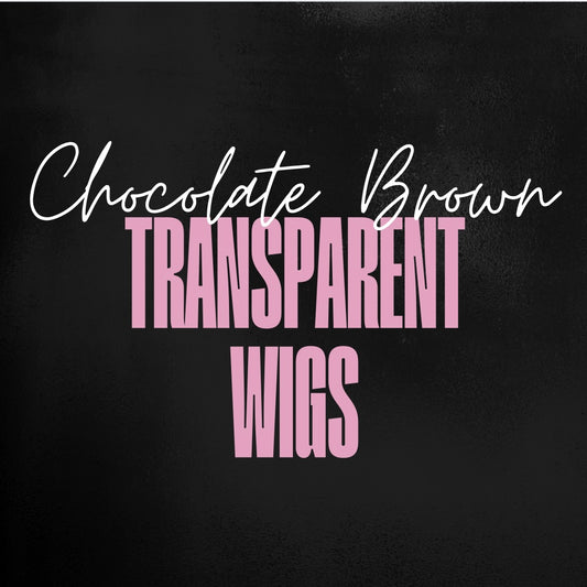 (Chocolate Brown) Transparent Frontal Wigs