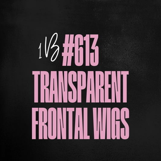 (1B/613) Transparent Frontal Wigs