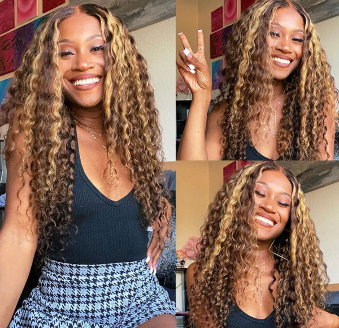 (P4/27) Transparent Closure Wigs