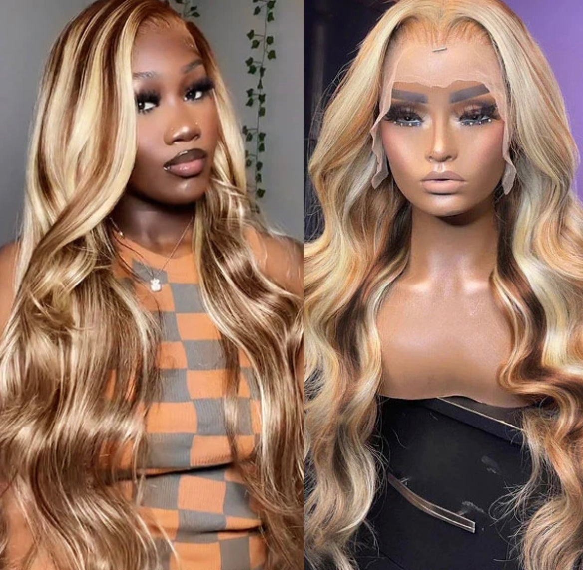 (P4/613) Transparent Frontal Wigs