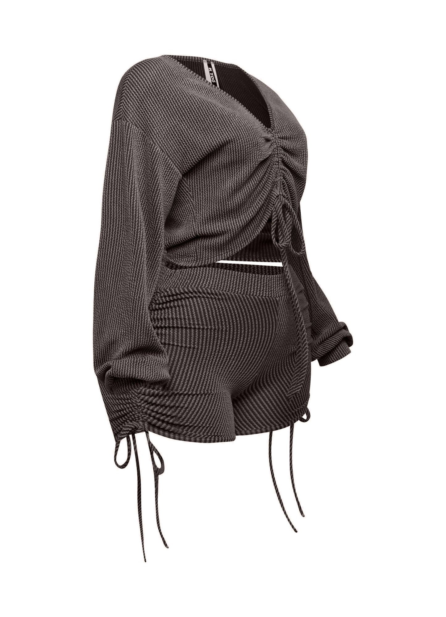 Ruched Drawstring Summer Set