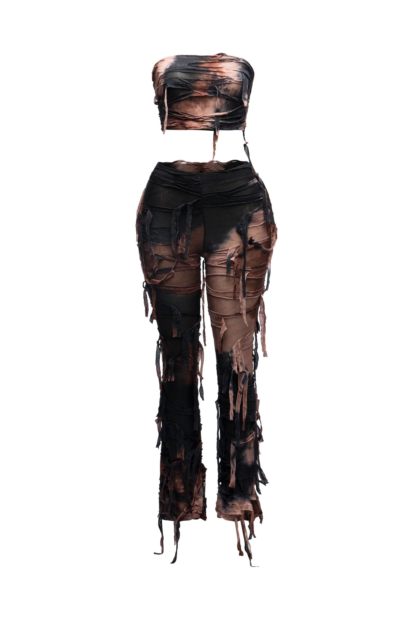 Distressed Tube-Top Summer Set
