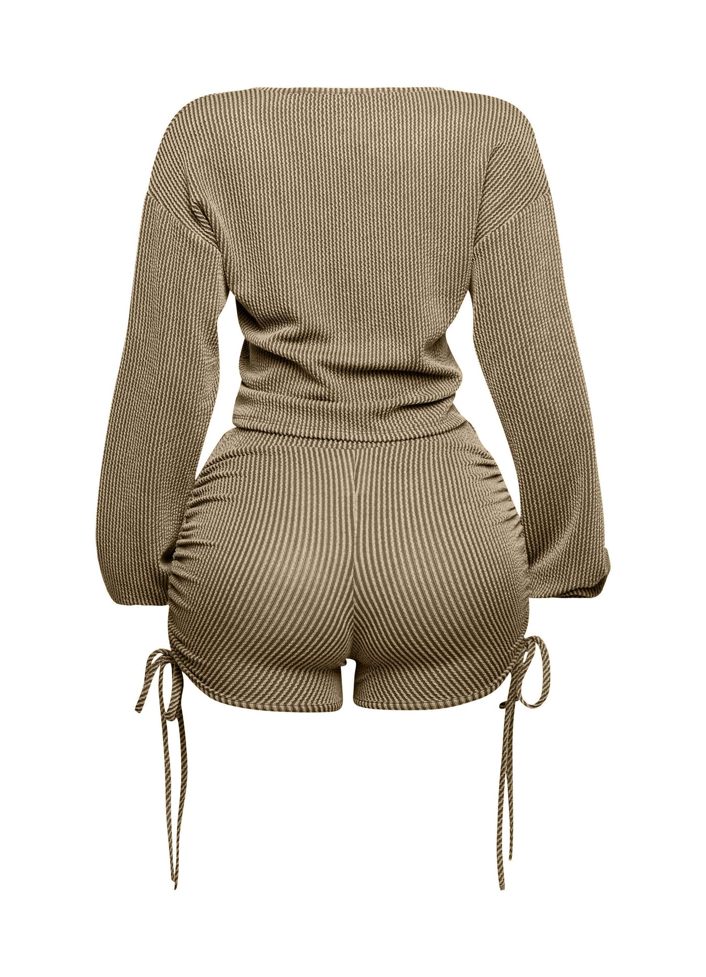 Ruched Drawstring Summer Set