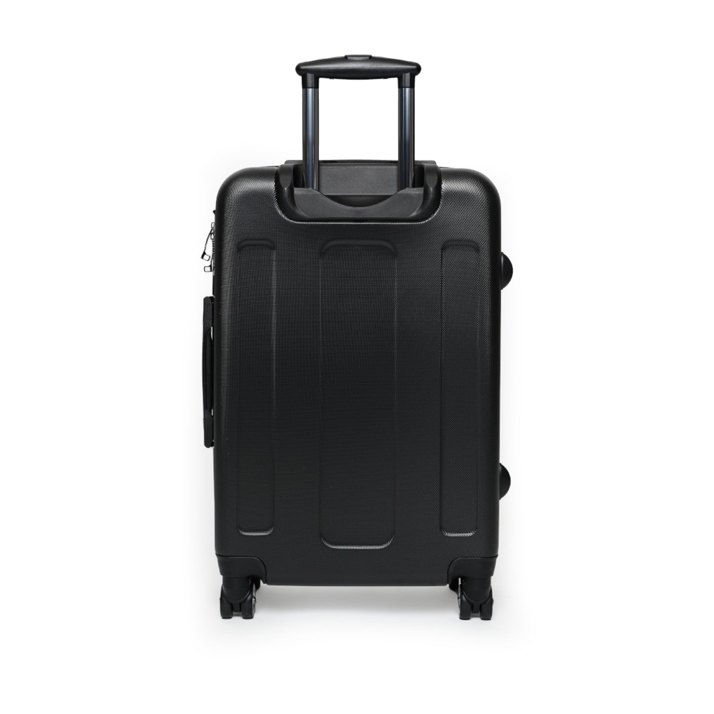 Black Carry-On Suitcase with "SlayWay" Logo Pattern — Stylish Travel Luggage