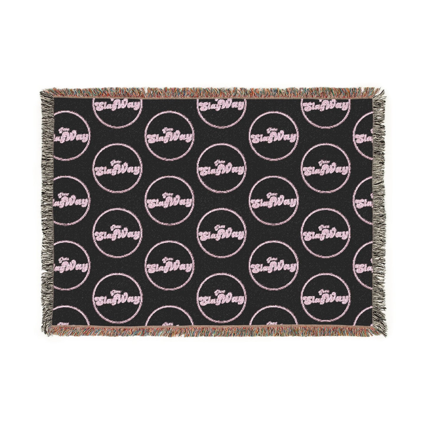 Woven Blanket — "SlayWay" Throw Blanket, Cozy Decorative Fringe Blanket