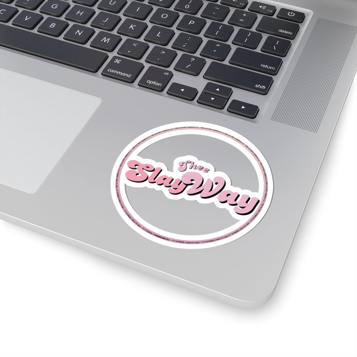 Kiss-Cut Sticker — "Thee SlayWay" Pink Retro Logo