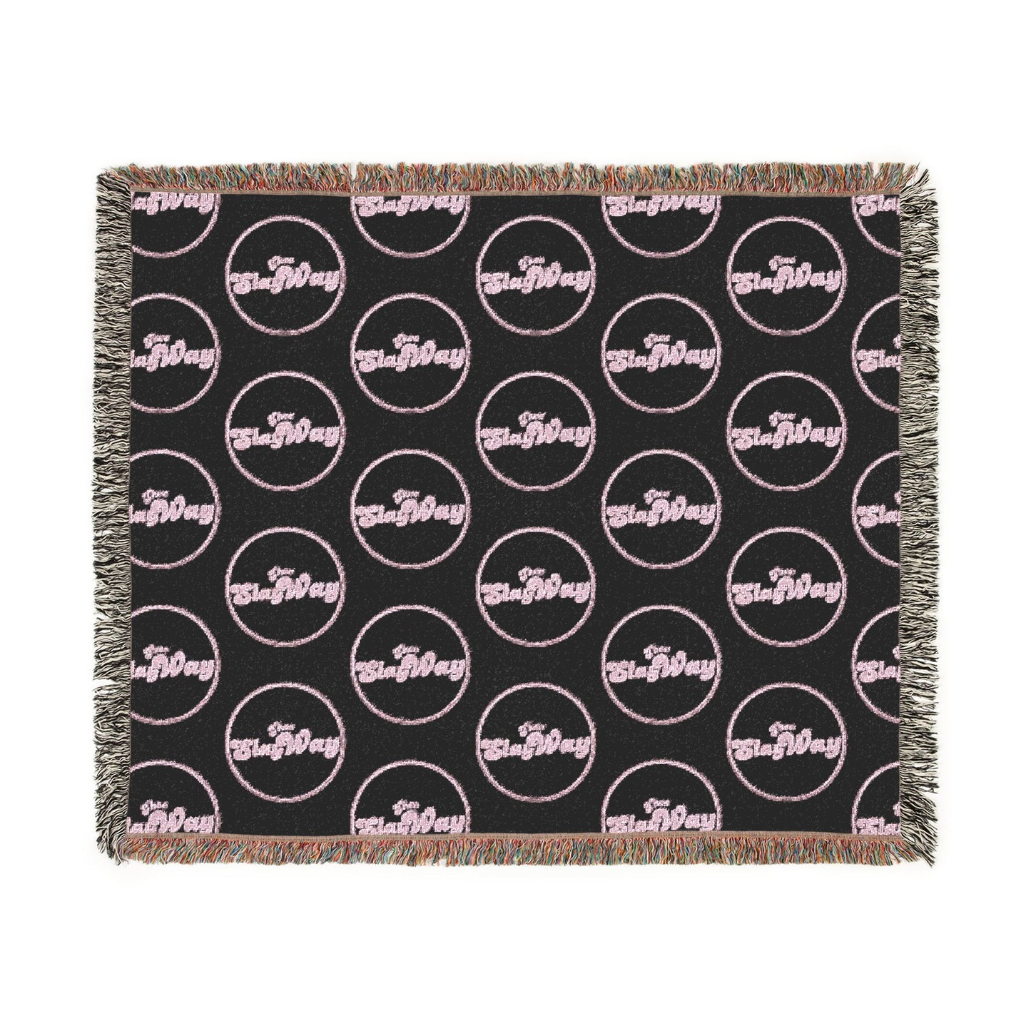 Woven Blanket — "SlayWay" Throw Blanket, Cozy Decorative Fringe Blanket