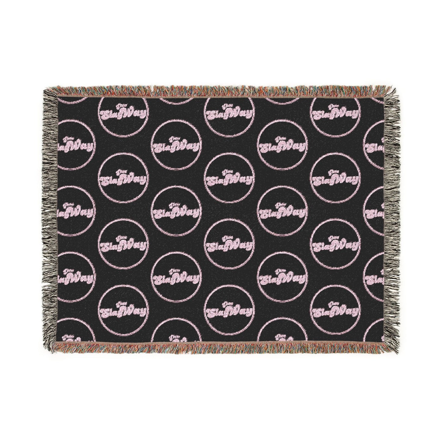 Woven Blanket — "SlayWay" Throw Blanket, Cozy Decorative Fringe Blanket