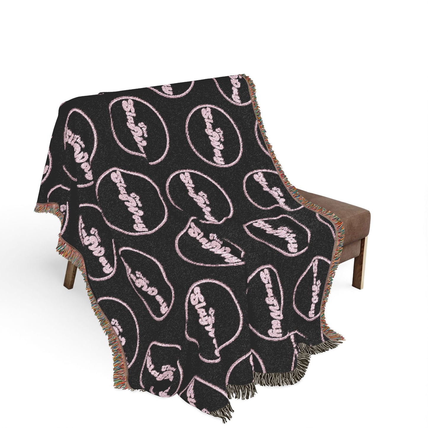 Woven Blanket — "SlayWay" Throw Blanket, Cozy Decorative Fringe Blanket
