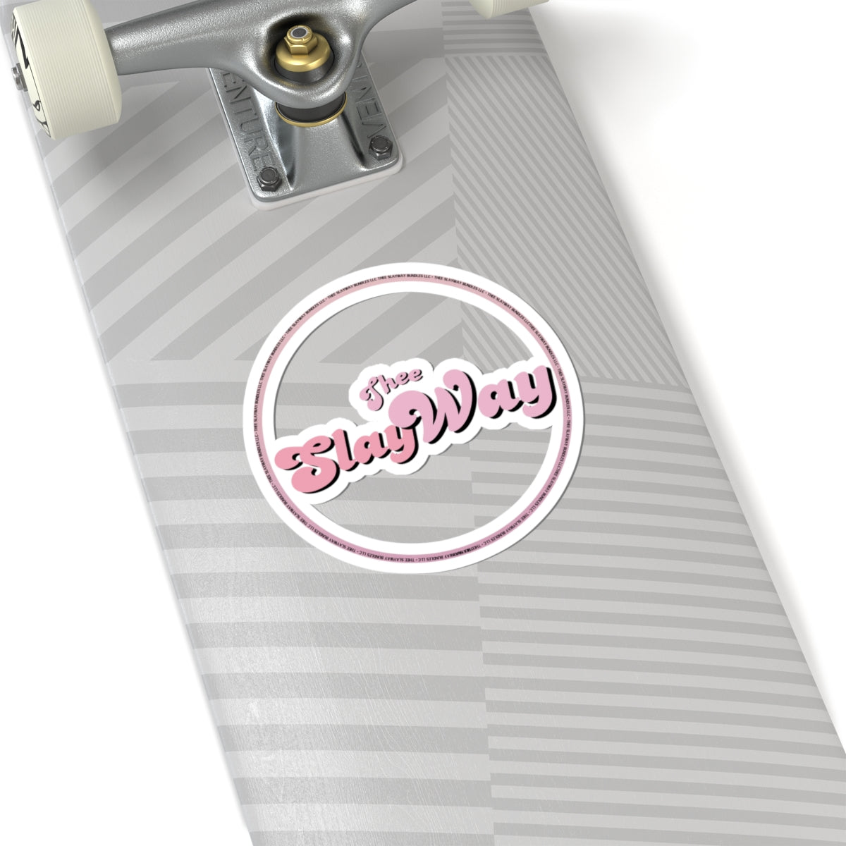 Kiss-Cut Sticker — "Thee SlayWay" Pink Retro Logo