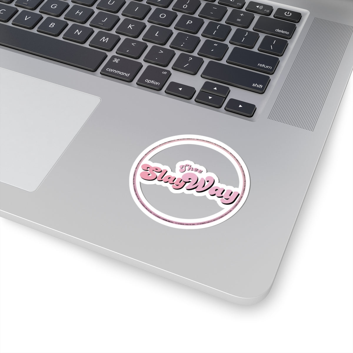 Kiss-Cut Sticker — "Thee SlayWay" Pink Retro Logo