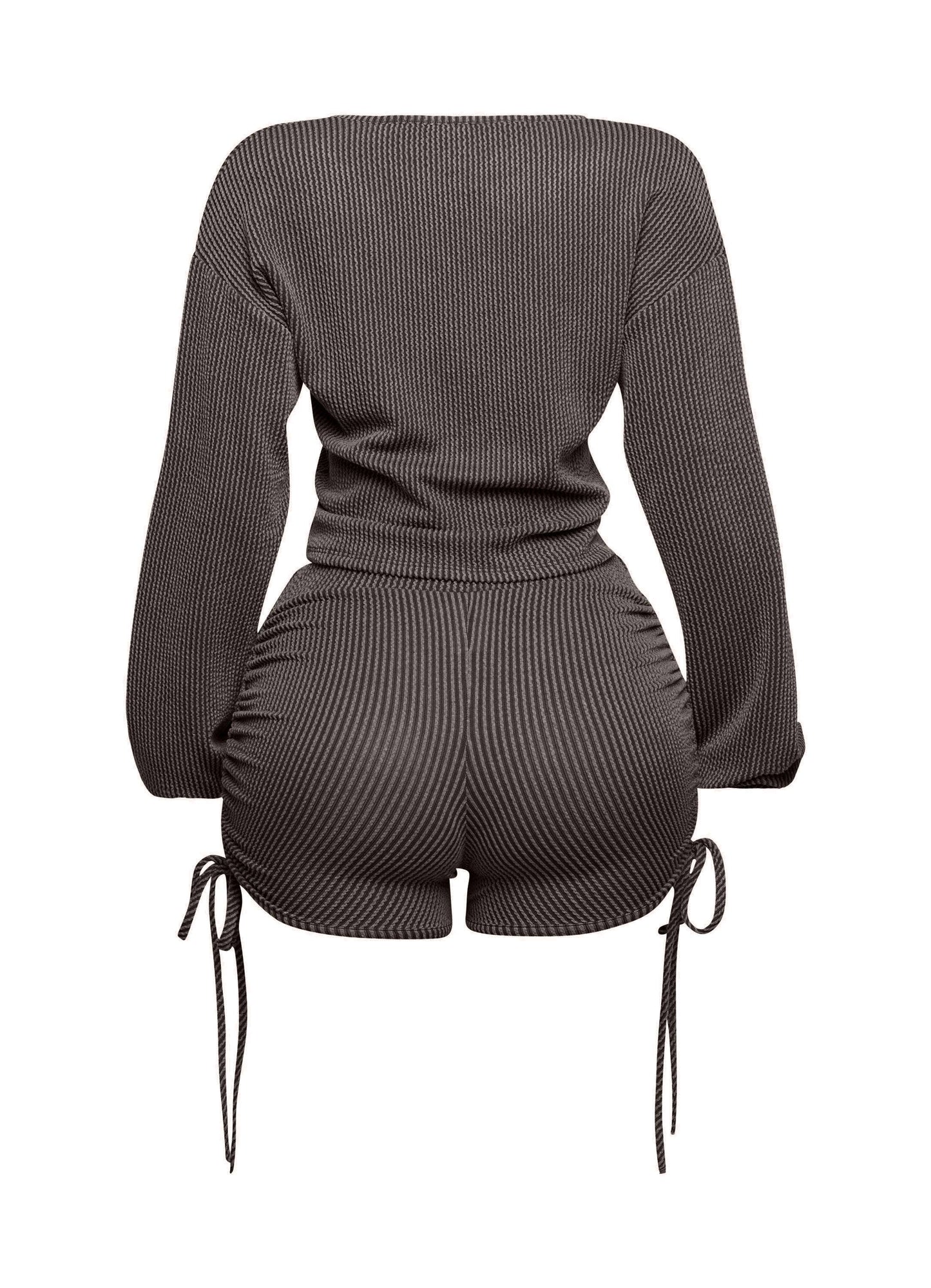 Ruched Drawstring Summer Set