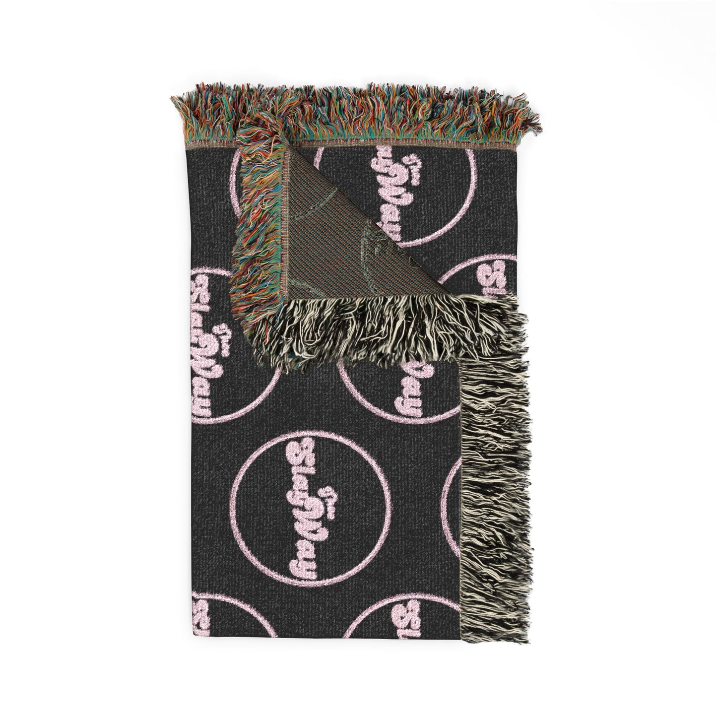 Woven Blanket — "SlayWay" Throw Blanket, Cozy Decorative Fringe Blanket