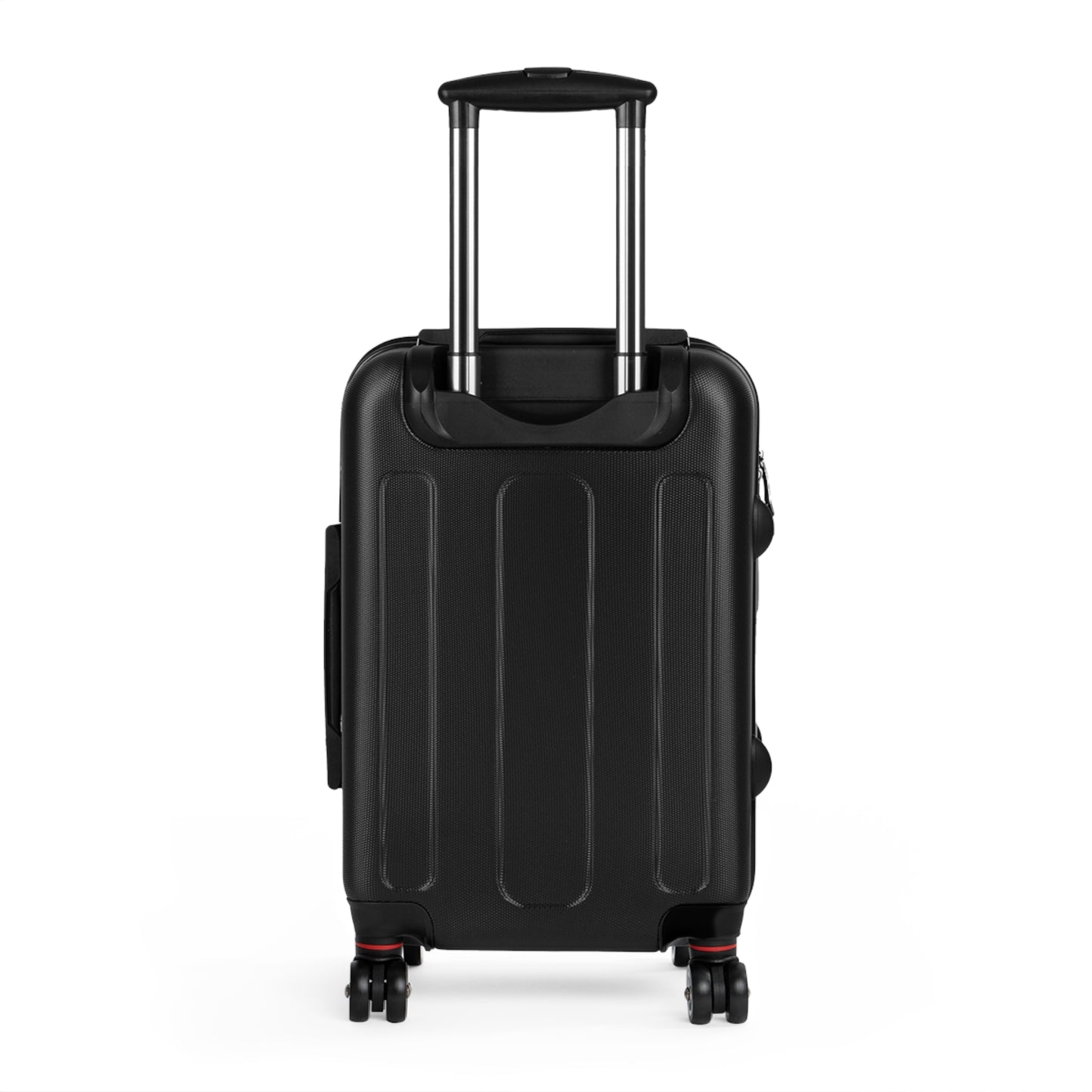 Black Carry-On Suitcase with "SlayWay" Logo Pattern — Stylish Travel Luggage