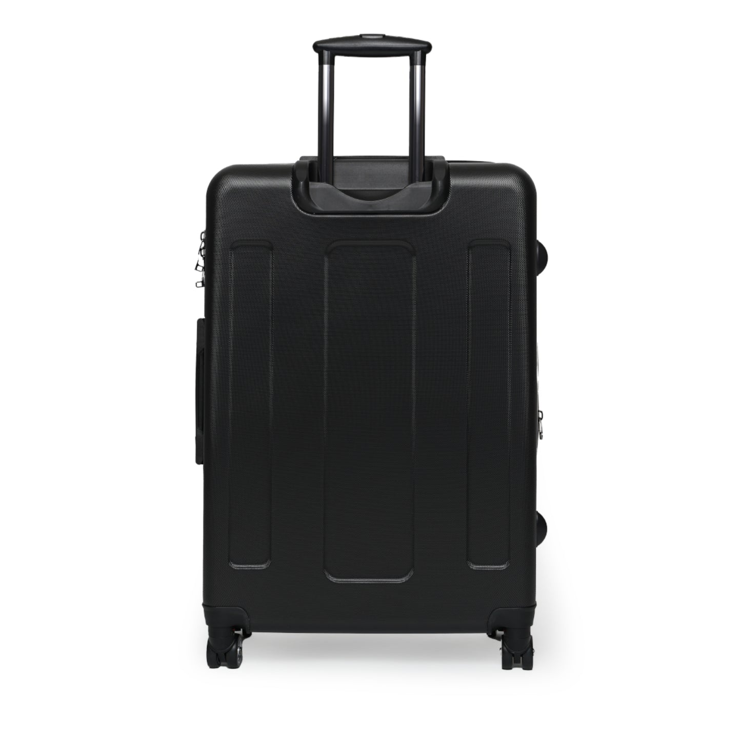 Black Carry-On Suitcase with "SlayWay" Logo Pattern — Stylish Travel Luggage