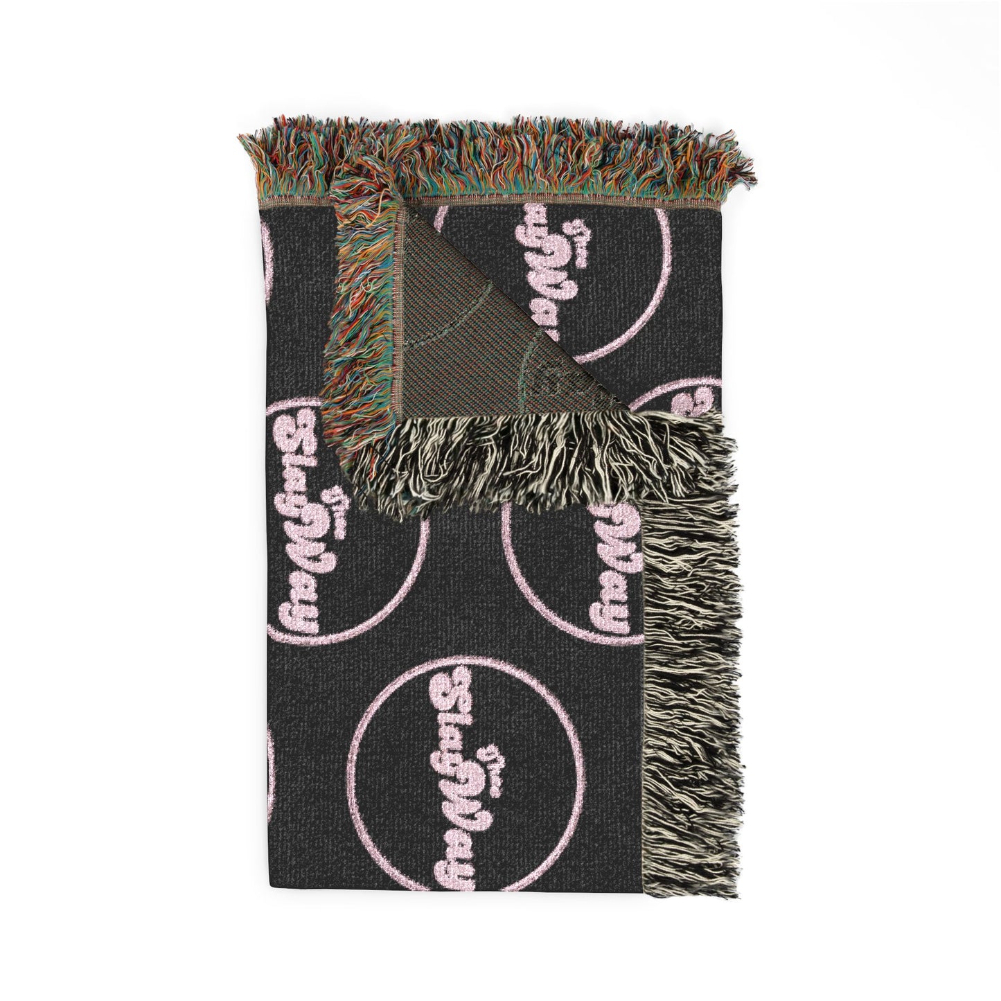 Woven Blanket — "SlayWay" Throw Blanket, Cozy Decorative Fringe Blanket