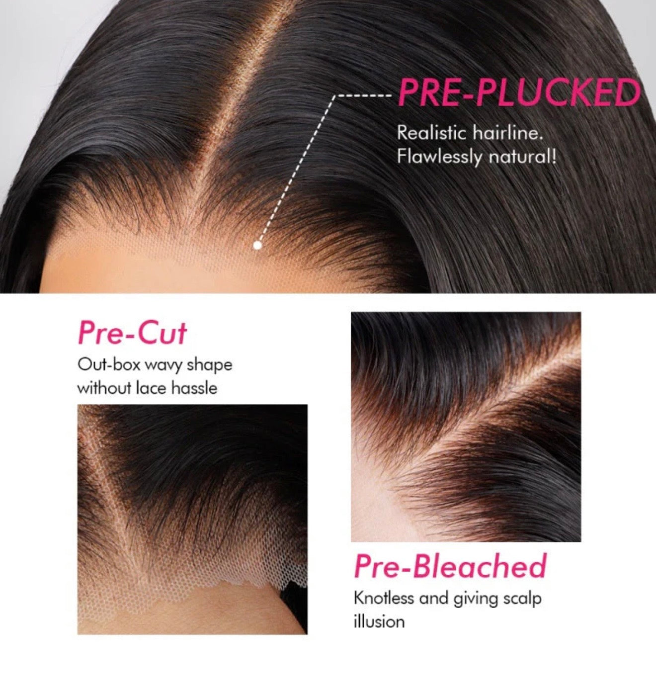 5 Wig Wholesale Package #2 (Closures)