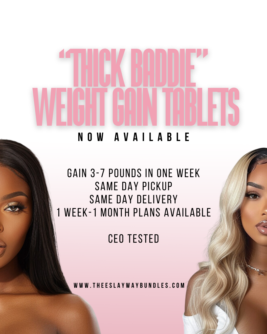Thee “Thick Baddie” Weight Gain Tablets